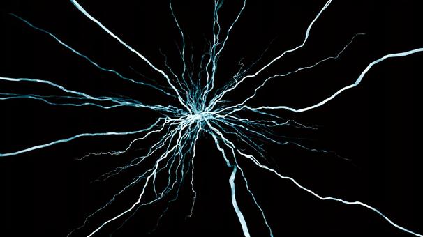 水色のプラズマのエフェクト背景 プラズマ,雷,電気,エフェクト,稲妻,静電気,背景,壁紙,かっこいい,ビリビリのイラスト素材