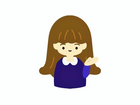 ご案内・説明をする女性 ご案内,説明,事務員,受付,会社員,病院,会計,女性,事務服,笑顔のイラスト素材