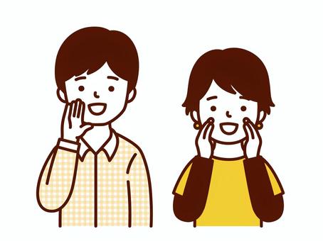 声がけ 声がけ 話す,噂,噂話,内緒,内緒話,話,伝える,伝言,ヒソヒソ,伝達のイラスト素材