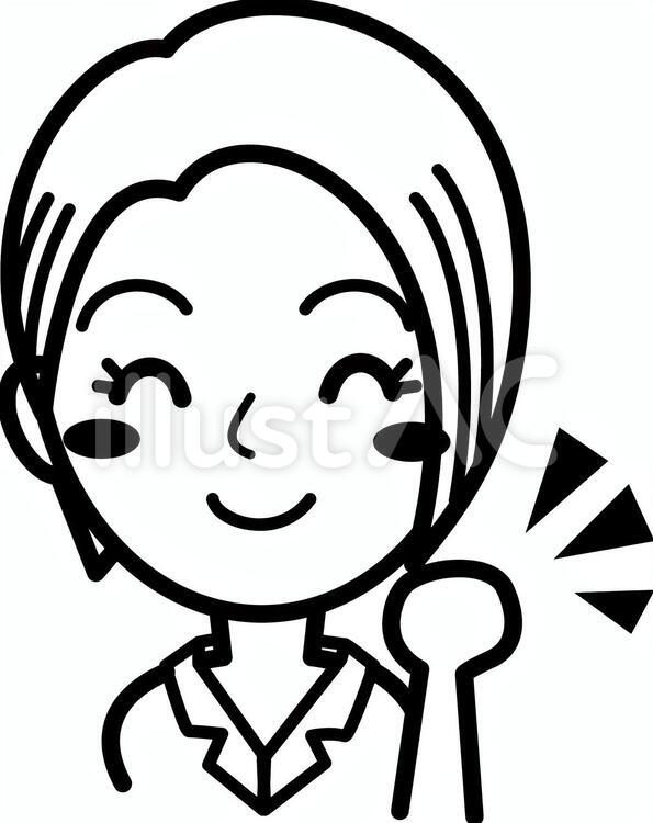 ガッツポーズ05 女性02 黒イラスト No 2436 無料イラストなら イラストac
