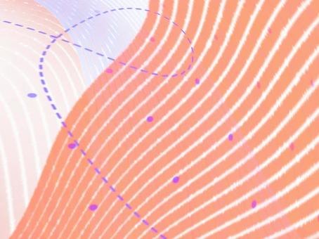 流線のリズム-オレンジ03 オレンジ,流線,抽象のイラスト素材
