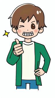 Boy pose good, good, good guys, good, JPG and PNG