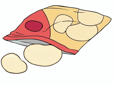 ポテトチップス ポテトチップス,スナック菓子,お菓子,つまみ,袋,おやつ,食べ物,主線あり,イラスト素材,広告のイラスト素材