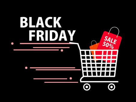 ブラックフライデーをイメージした素材 ブラックフライデー,blackfriday,セール,安売り,特売,商品,値引き,割引,イベント,行事のイラスト素材