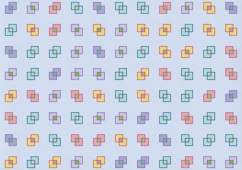 重なる正方形パターンの背景素材 四角形,正方形,幾何学模様,抽象,重なり,シンプル,パターン,グラフィック,デザイン,背景のイラスト素材