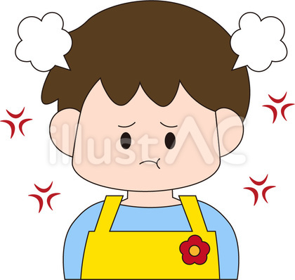 エプロン 男性 怒る