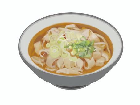 きしめん4 きしめん,名古屋,名物,ご当地,グルメ,麺,ネギ,食べ物,郷土料理,愛知県のイラスト素材