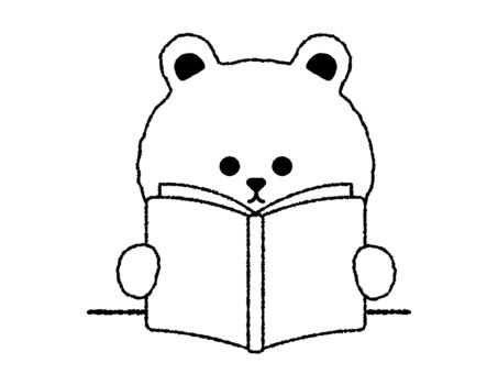 bear reading a book, , JPG, PNG and AI