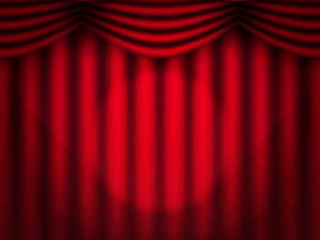赤いカーテン背景とスポットライト カーテン,赤,背景,ステージ,スポットライト,ランキング,アワード,舞台,ステージ幕,クリスマスのイラスト素材