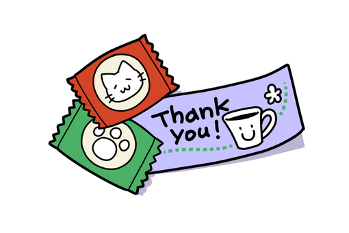 Illustration, sweets, food, message, 