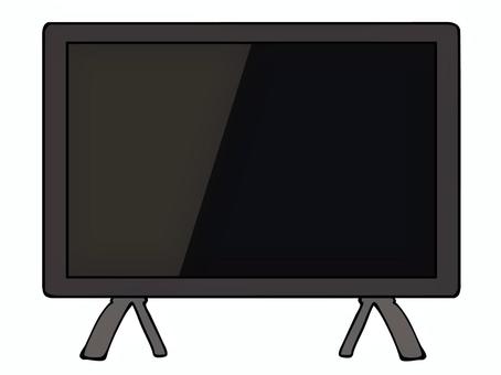テレビ テレビ,電化製品,液晶テレビ,主線あり,ゆるかわ,背景透過,イラスト素材,広告,チラシ,cmのイラスト素材