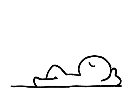 うたた寝 人,寝る,うたた寝,心地よい,シンプル,オリジナル,コミカル,イラスト,挿し絵,手書きのイラスト素材