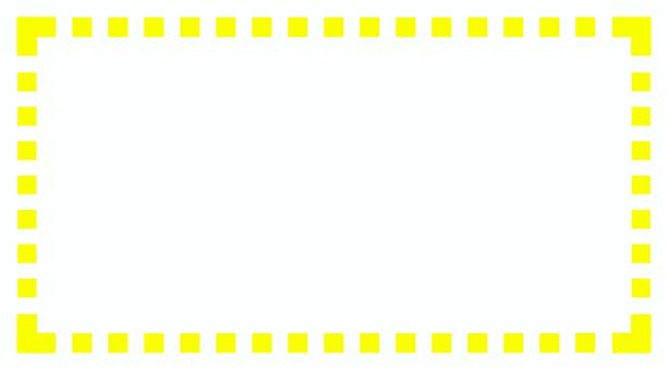 Thick dotted frame yellow, JPG and PNG Thick dotted frame yellow, dotted line, bold line, geometric, JPG and PNG