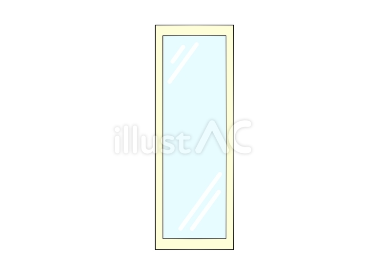 全身鏡 鏡,反射,身だしなみのイラスト素材