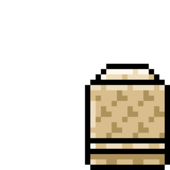 小さなつづら（ドット絵） つづら,ツヅラ,葛籠,葛篭,ドット絵,ドット,絵,ゲーム,ピクセルアート,レトロのイラスト素材