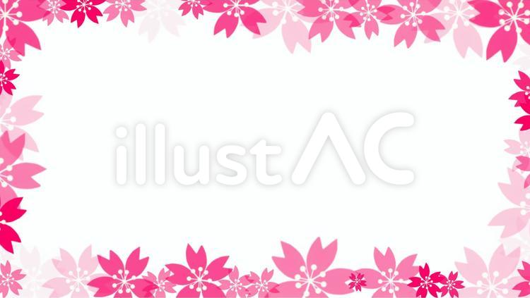 桜のフレーム　その２ 桜,花,フレームのイラスト素材