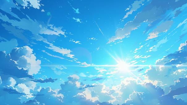 sky, clouds and sun 2, , JPG