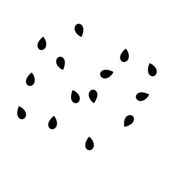 複数の黒ごま ぱらぱら,黒ごま,黒,ごま塩,いりごま,ふりかけ,ふりかける,散らす,セサミン,セサミのイラスト素材