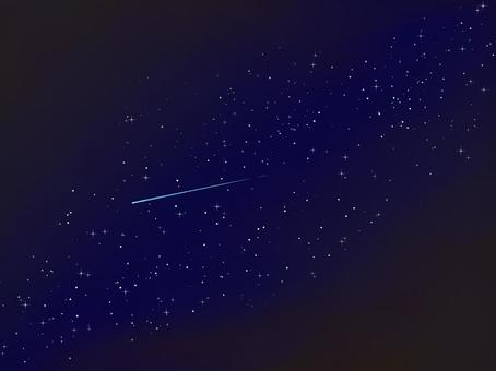 夜空のイラスト 夜空,星空,天の川,満天,流れ星,涼しげ,放射冷却,冷える,冷え込む,夜のイラスト素材