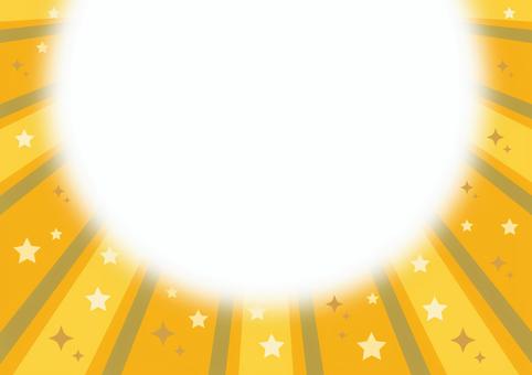 星の黄色集中線_黄背景_上方  星の黄色集中線_黄背景_上方  集中線,背景,黄,星,キラキラ,輝き,放射,放射状,効果線,光線のイラスト素材