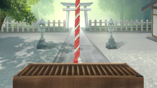 神社の賽銭箱　背景イラスト 賽銭箱,神社,お参り,鈴緒,参拝,紐,初詣,お詣り,背景,壁紙のイラスト素材