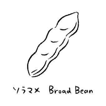 手描きのそら豆2_名称入_白黒 そら豆,枝豆,豆,野菜,アイコン,食べ物,シンプル,食材,健康,イラストのイラスト素材