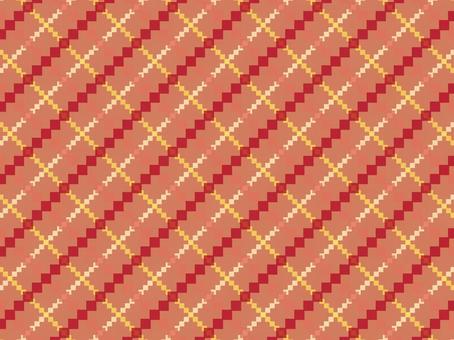 夕焼けカラーのひし形チェック柄 夕焼けカラーのひし形チェック柄 ひし形,ダイヤ形,チェック柄,パターン,背景,夕焼け,サンセット,レトロ,温かい,暖色系のイラスト素材