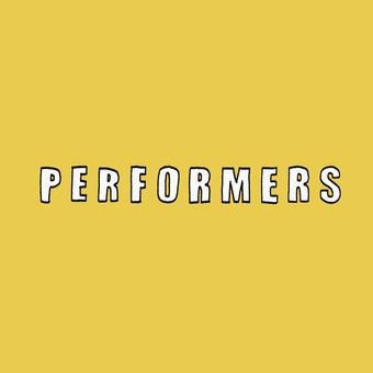 ラフな感じがいい『PERFORMERS』 手書き,文字,マルシェ,地図,お祭り,おしゃれ,楽しい,出演者,パフォーマー,ライブのイラスト素材