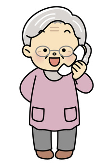 奶奶打電話, JPG, PNG 和 EPS 奶奶打電話, 電話, 接收器, 奶奶, JPG, PNG 和 EPS
