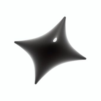 ぷっくりした黒いダイヤの3Dアイコン3 ダイヤ,キラキラ,アイコン,3d,立体,マーク,可愛い,輝き,フェミニン,キュートのイラスト素材