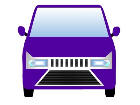 軽自動車106 軽自動車,ミニバン,ワンボックスカー,車,自動車,乗用車,自家用車,挿絵,乗り物,正面のイラスト素材