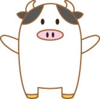 2021年丑年年賀状牛 2021年丑年年賀状牛 年賀状,牛,正月のイラスト素材