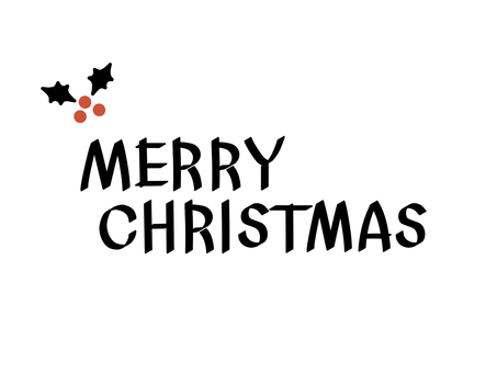 メリークリスマス　手書き文字　黒２ クリスマス,手書きフォント,文字,メリークリスマス,シンプル,merry,christmas,手書き文字,フォント,英文字のイラスト素材