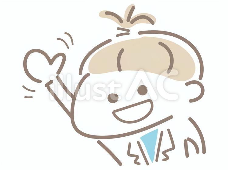 手を挙げてる白衣を着た女性の先生 白衣,女性,人物のイラスト素材