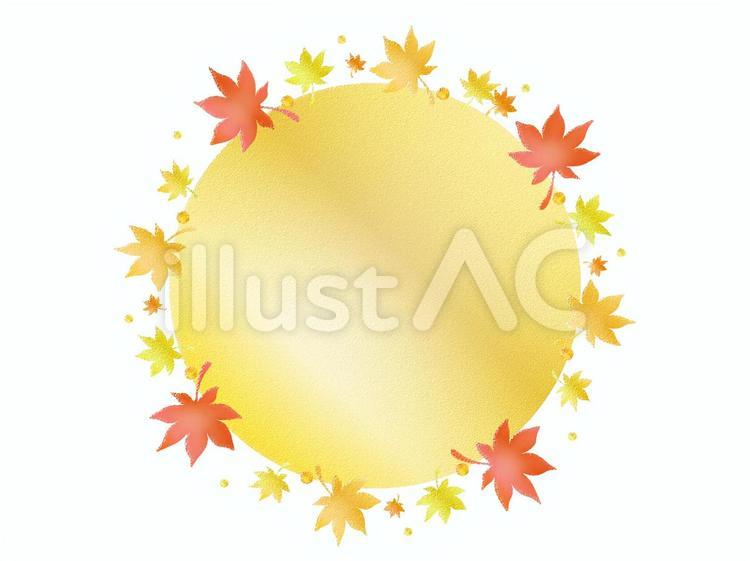 170910-02 紅葉,秋,秋用のイラスト素材