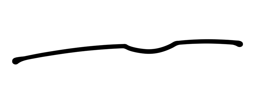 凹み飾り線 凹み,へこむ,曲線,線,ライン,下線,アンダーライン,素材,飾り,装飾のイラスト素材