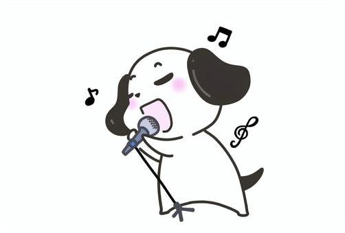 歌うビーグル犬 動物,犬,ビーグル,歌,歌唱,ソロ,ロック,歌謡曲,演歌,ポップのイラスト素材