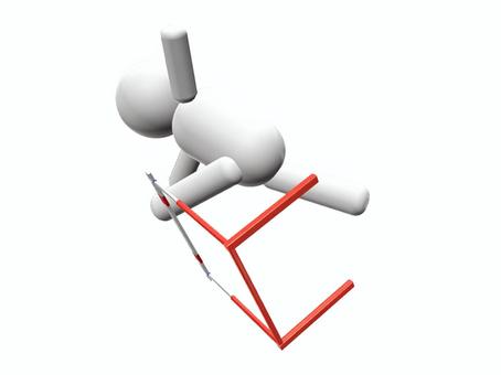 ハードル　やっちまったなぁ ハードル,陸上競技,ハードラー,倒す,ミス,トラック競技,失敗,陸上,障害走,人物のイラスト素材