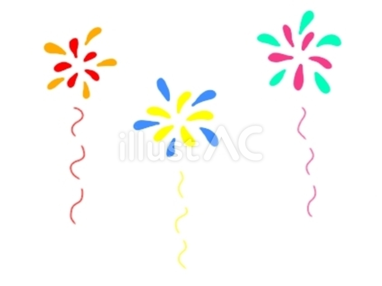 打ち上げ花火 打ち上げ花火,花火,夏のイラスト素材