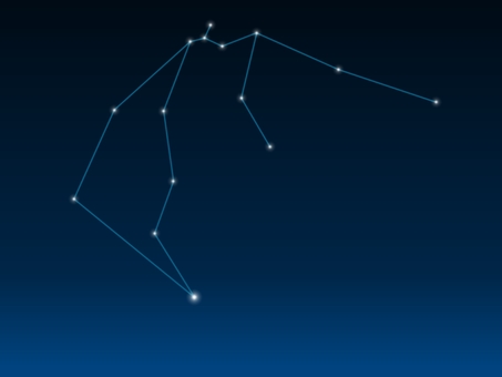 星空　背景　水瓶座 水瓶座,みずがめ座,星空,星座,星,天体,自然,冬,1月,2月のイラスト素材