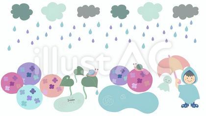 梅雨・雨模様のイラスト
