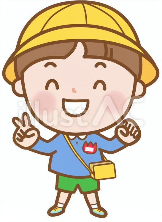 園児：男の子 園児,男の子,じゃんけんのイラスト素材
