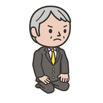 正座する人 正座,礼儀,作法,真剣,集中,決意,覚悟,修行,稽古,礼法のイラスト素材