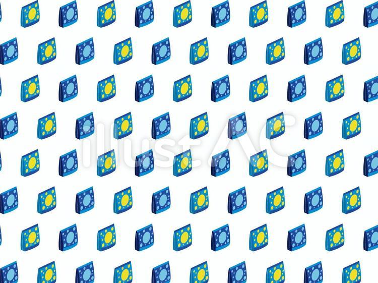 熱中症タブレット柄(交互) 塩飴,熱中症対策,塩分補給のイラスト素材