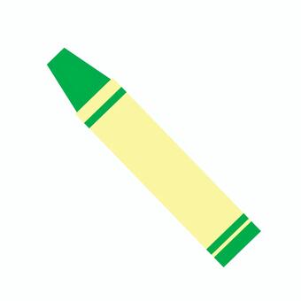 クレヨン_緑 クレヨン,お絵かき,絵,落書き,文房具,保育園,幼稚園のイラスト素材