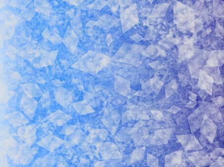 透明な欠片の背景　青