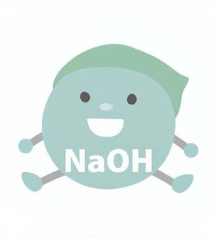 化学式_水酸化ナトリウム 水酸化ナトリウム,naoh,擬人化,分子,化学式,キャラクター,かわいいのイラスト素材