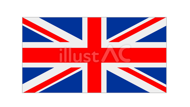 国旗　イギリス 国旗,イギリス,あしらいのイラスト素材