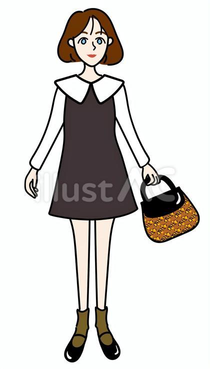 ワンピースの女性