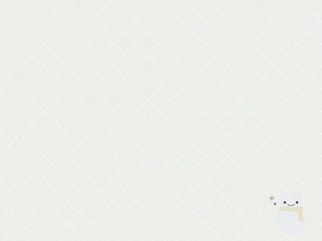 雪だるま刺繍入りキルティング生地（白） 背景,冬,キルティング,雪だるま,かわいい,刺繍,壁紙,シンプル,おしゃれ,雪の結晶のイラスト素材